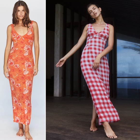 New acacia mid pacific penny dress maxi hibiscus P - Picture 11 of 16